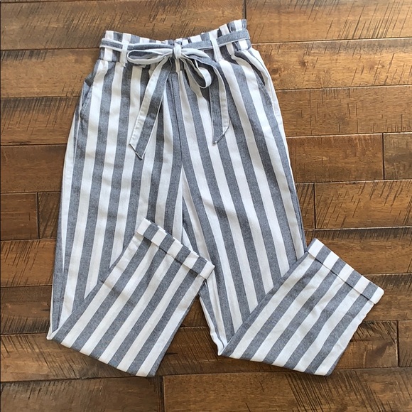 Forever 21 Striped Elastic Waist Pants SZ … - Picture 4 of 5